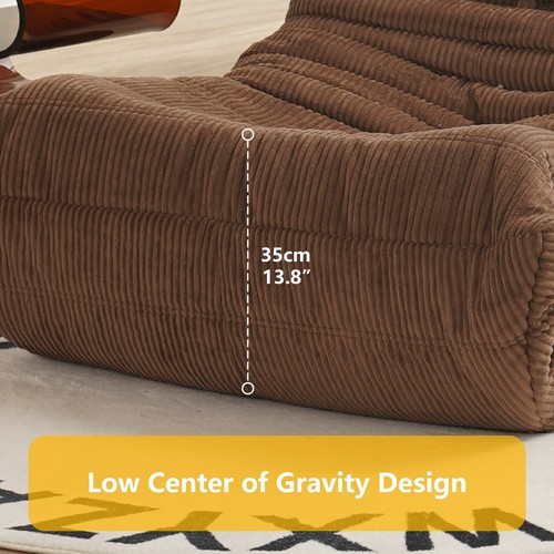 N&V Fireside Chair, Mid Century Armless Floor Sofa, Floor Lounge Chair Foam Sofa - Picture 82 of 115