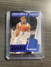 2021 Threads Clippers UK Brandon Boston Jr. RC SP Blue Rookie Memorabilia /99 A1
