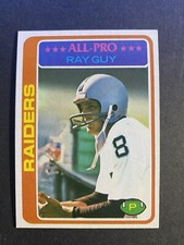 1978 Topps Football Ray Guy Oakland Raiders Card #260 Hall of Famer (b)