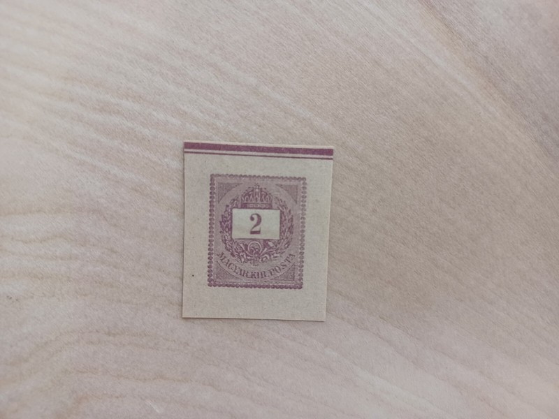 1800's Hungary, 2K Crown of Stephen - Cut Squar, MNH