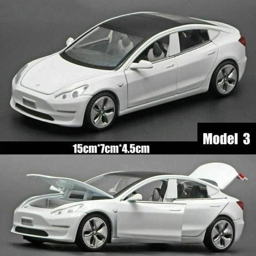 1:32 Tesla MODEL3 Legierung Automodell Spielzeugfahrzeuge Jungen Kinder Geschenk - Bild 9 von 16