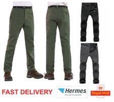 Mens EXTRA WARM Waterproof Hiking Trousers Outdoor Walking Combat Tactical Style