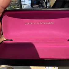 DVF Diane Von Furstenberg Eyeglass Hard Case Black Pink Glasses Sunglass- 805