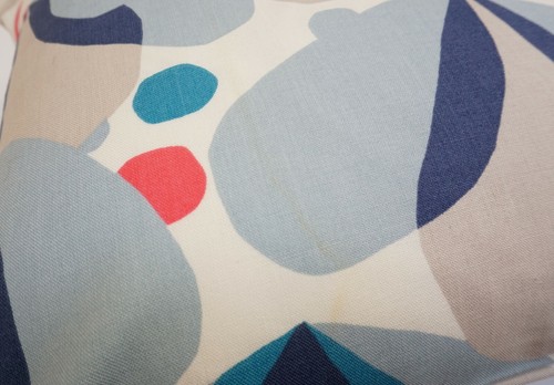 VillaNova Makela Alva Fjord Blue & Pink 16" Double Sided Cushion Cover - Picture 5 of 5