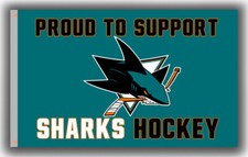 San Jose Hockey Team Memorable Flag 3x5ft 90x150cm Sharks Good Souvenir Banner
