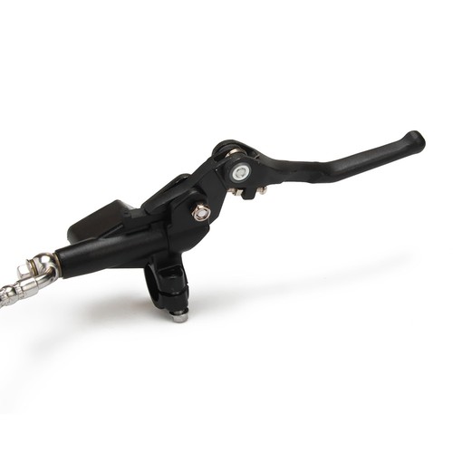 1.2M Oil Hose Hydraulic Foldable Clutch Levers Master Cylinder Black Motorcycle - Picture 4 of 7
