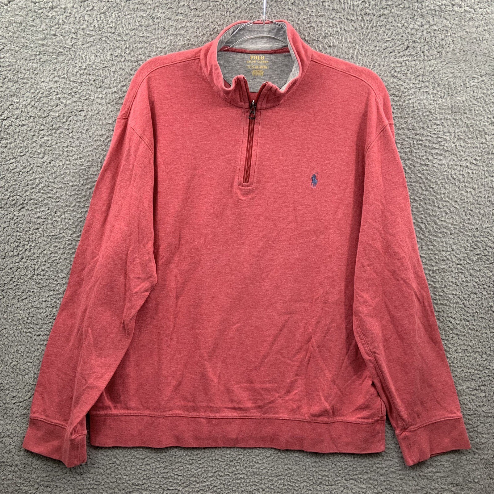 Maglione Polo Ralph Lauren da uomo extra large quarto cerniera rosette pony