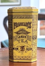 Antike Tee Blechdose Franklin&lsquo;s famous Java Tea Half Pound