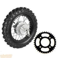 12mm 2.5-10 Motorcycle Drum Brake Rear Wheel Rim Tire & Sprocket for CRF50 TTR50