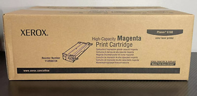 Xerox 113R00724 Magenta High Yield Toner Cartridge for Phaser 6180DN 6180MFP/N