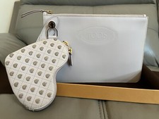 Tod’s Women’s Pink Clutch Bag With Coin Purse Rrp £300