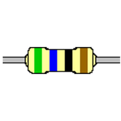 Kohleschicht-Widerstand 56 Ohm 5% 0,25W Bauform 0207 gegurtet