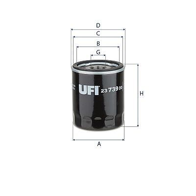UFI (23.739.00) Ölfilter für FORD