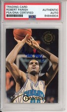 1995 TOPPS STADIUM CLUB ROBERT PARISH CELTICS HOF SIGNED CARD PSA DNA AUTOGRAPH