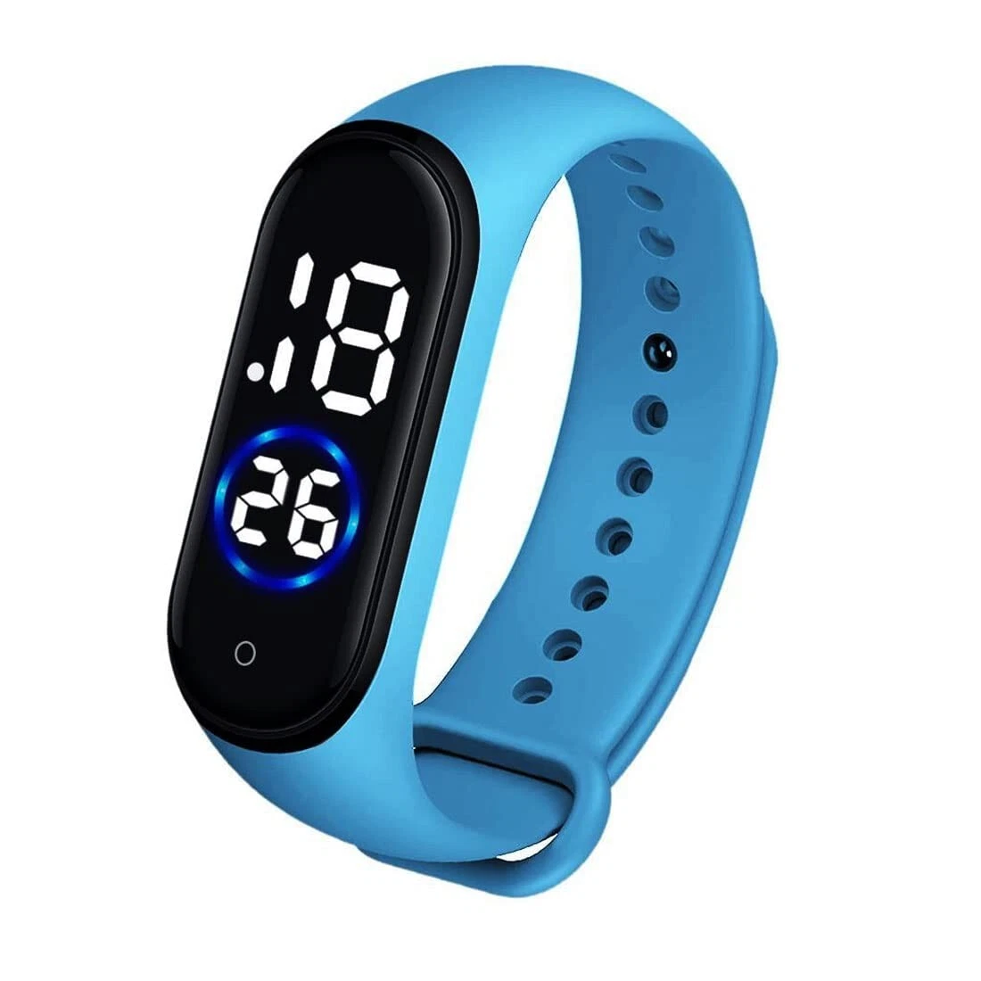 Digital led deals band watch