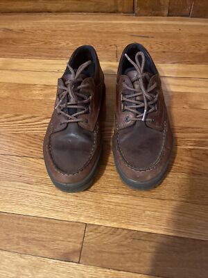 ECCO Track GTX Gore-Tex Brown Leather Low Boots / Shoes Men's EU 47