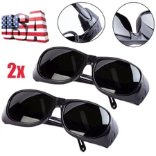 x2 Labour Protection Welding Welder Sunglasses Glasses Goggles Working Protector