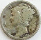 1924-D Mercury Silver Dime in SAFLIP® - VG- (Good+)