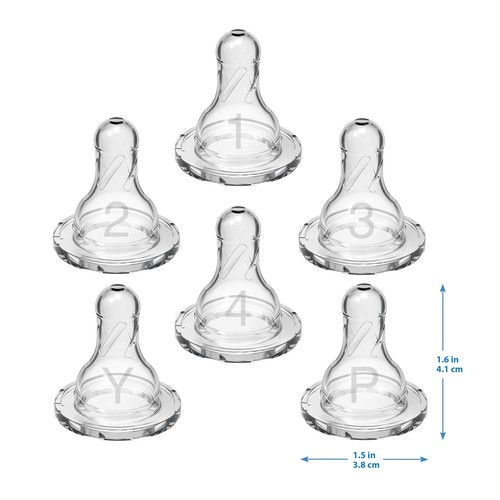 Dr. Brown’s Natural Flow Level 2 Narrow Baby Bottle Silicone Nipple Medium ... - Picture 7 of 7