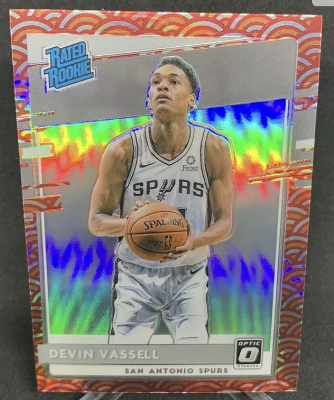 2020-21 Donruss Optic Devin Vassell Photon Prizm Rated Rookie RC #161 Spurs