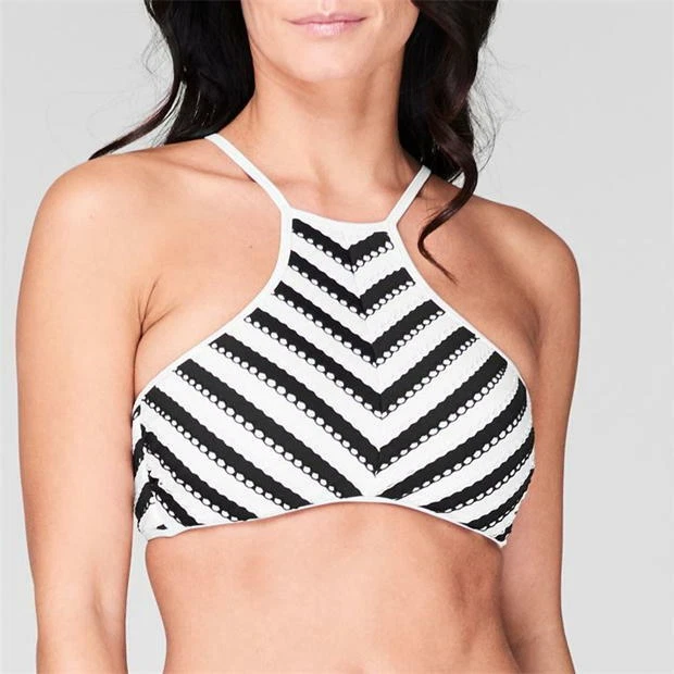 Seafolly high cheap neck bikini top