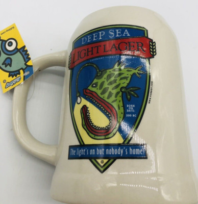 Deep Sea Light Lager Beer Mug Cedar Key Fish Boy Co Lights On But No Ones Home