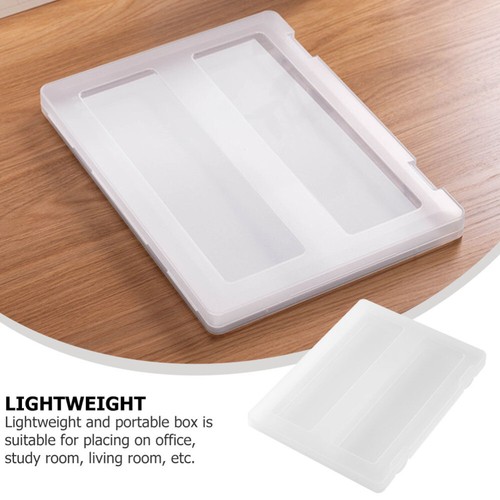 Transparent File Box Plastic Storage Case Document Folder Organizer - Picture 10 of 12
