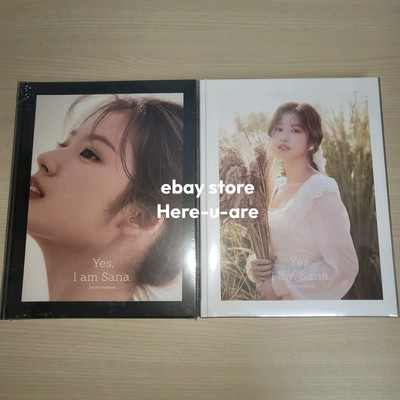 NEW TWICE Yes, I am Sana Black ver. + White ver. Photobook