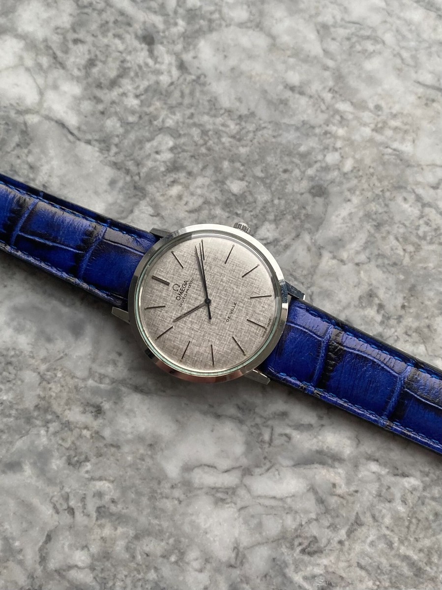 Vintage Omega De Ville 70s Automatic Linen Textured Dial Vintage Omega De Ville 70s Automatic Linen Textured Dial