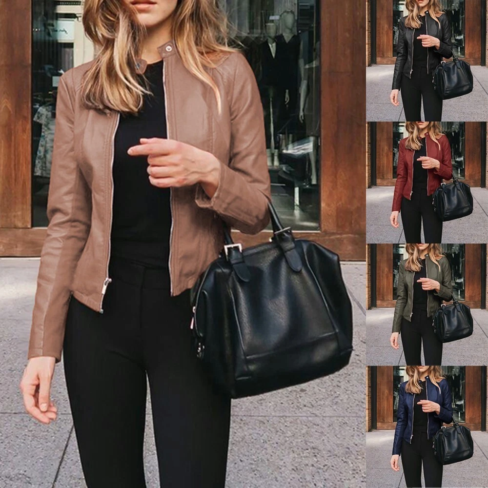 Fashion Women's Plus Size Leather Jackets