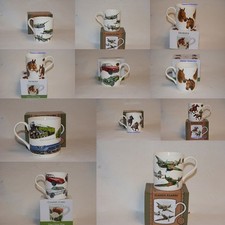 Fine China Mug Cars Trains Planes Horses Jockeys Tractor Cow Sheep Mug BNIB