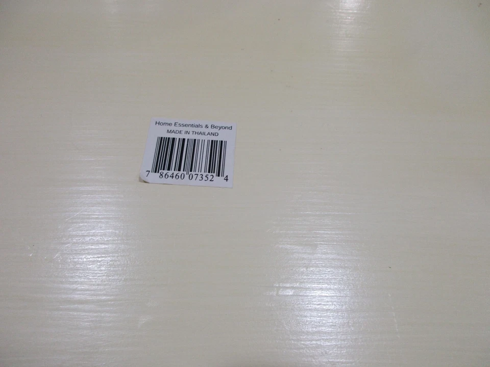 Home Essentials Thailand Yellow Wood Serving Tray Handles 17 1/2" x 13 Vintage - Image 3 of 4