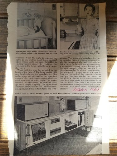 Popular Mechanics - October 1960 Audiophile Original Photographs / RARE - Picture 2 of 12