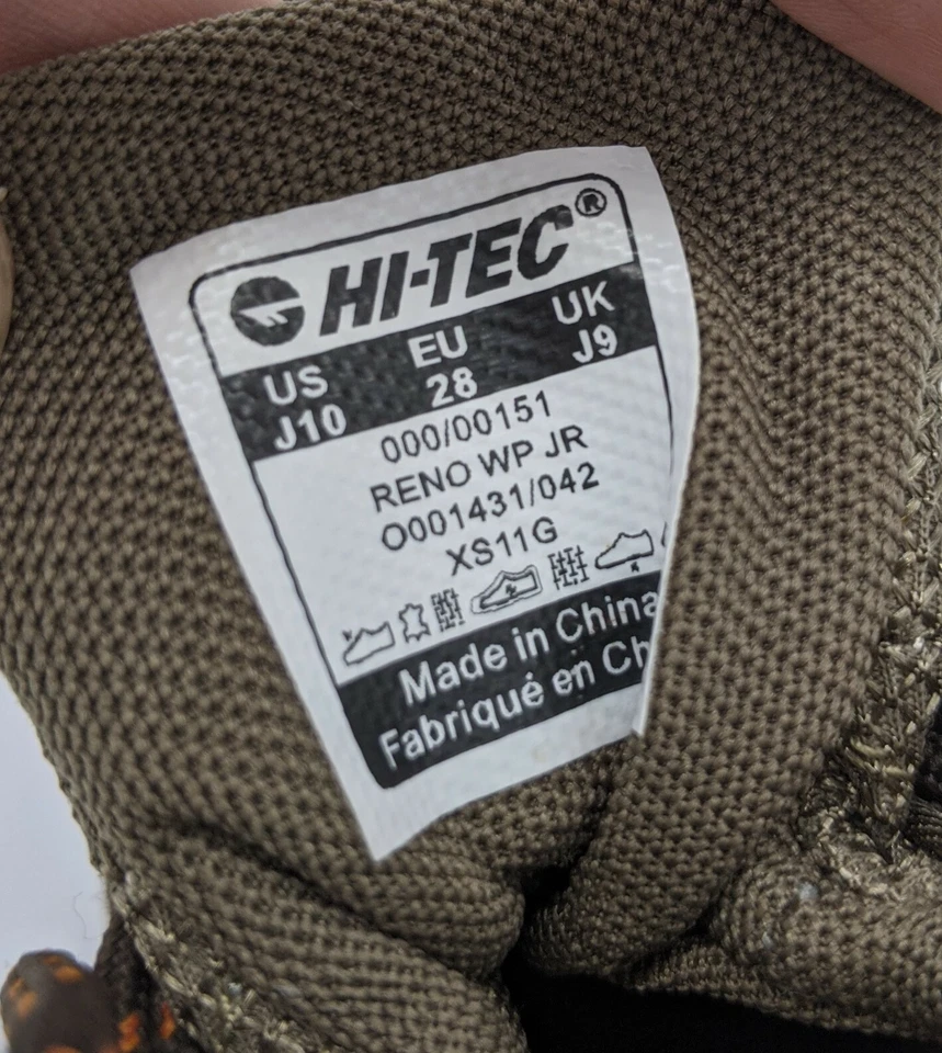 Туристические ботинки Hi-Tec Reno WP Jr коричневые желтовато-коричневые оранжевые размер J10 обувь США водонепроницаемые - Изображение 4 из 4