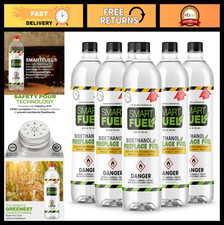 Bioethanol Fuel for Fireplaces  Stoves - 1L, Pack of 6, Clean Burning, Eco-Frie