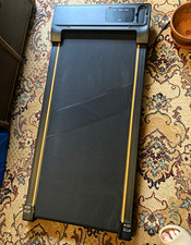 Walking Pad Electric Walking Treadmill, Compact Foldaway, Remote, LED, Black
