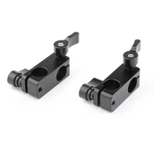 2 PCS Right Angle Rod Clamp 15mm Rod 90 Degree Rotate for Video Camera DSLR