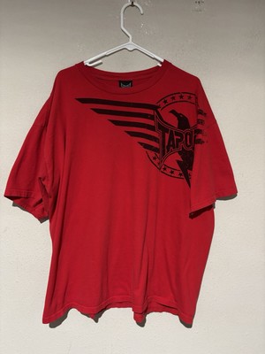 Tapout T Shirt Men's XL Red Eagle Lightning Stars Graphic MMA Y2k O14