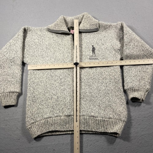 Devold Sweater Mens Small Gray Wool Half Zip Pullover Norway Made Outdoors Warm - Picture 5 of 7