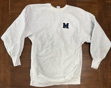 Vintage 90s Michigan Wolverines Champion Reverse Weave Size 3XL Crewneck Sweater