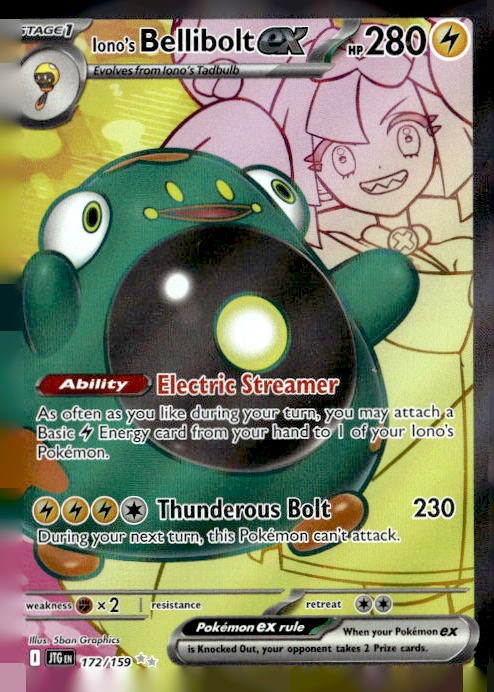 SV09: Journey Together #172/159 Iono's Bellibolt ex