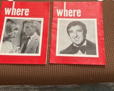 (2) VTG 1975  Where Magazine Paul Newman& Jim Nabors
