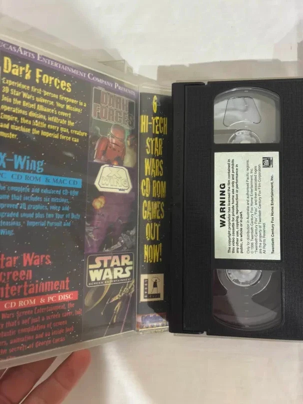 STAR WARS IV V VI Original Trilogy - VHS Video Cassette Tape Set (THX 1995) - image 3 of 4