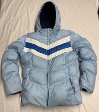Vintage Nike Girls Puffer Jacket Reversible Jacket Size: XL 16 Blue Navy Blue