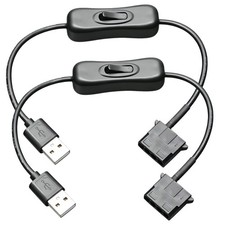 5V USB to 4 Pin IDE Fan Power Adapter Cable with On Off Switch Computer Cord