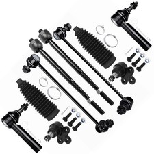 10pcs Front Suspension Kit Tie Rod End Boot Ball Joint Sway Bar Link 2010-2017