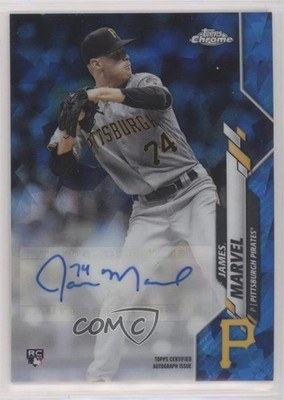 2020 Topps Chrome Update Sapphire James Marvel #RA-JM Rookie Auto RC 6ns