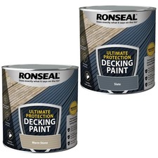 Ronseal Ultimate Decking Paint 2.5L Lasting Colour & Protection Colours