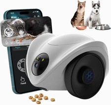 Robot Pet Camera with One-Tap Treat Dispensing | Mobile 360° Monitor, 2-Way Audi
