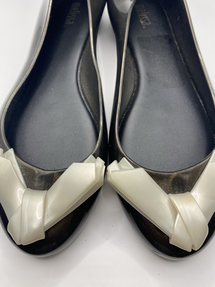 Melissa Shoes Space Love V AD jelly flats in espresso Sandals Size  display picture 1